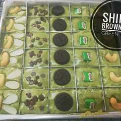 A picture of Brownies greentea enak dan wangi.