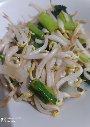 Foto resep Tumis toge sawi hijau simpel