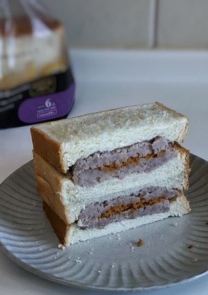 芋泥肉鬆三明治 的食譜成品照片