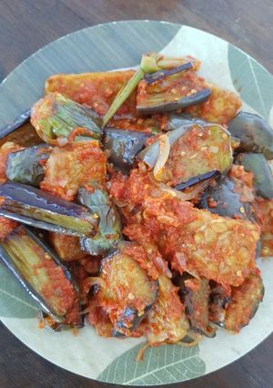 Foto resep Terong Tempe Balado ala sisi