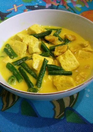 Foto resep Tahu Tempe Sayur Santan Kuah Kuning