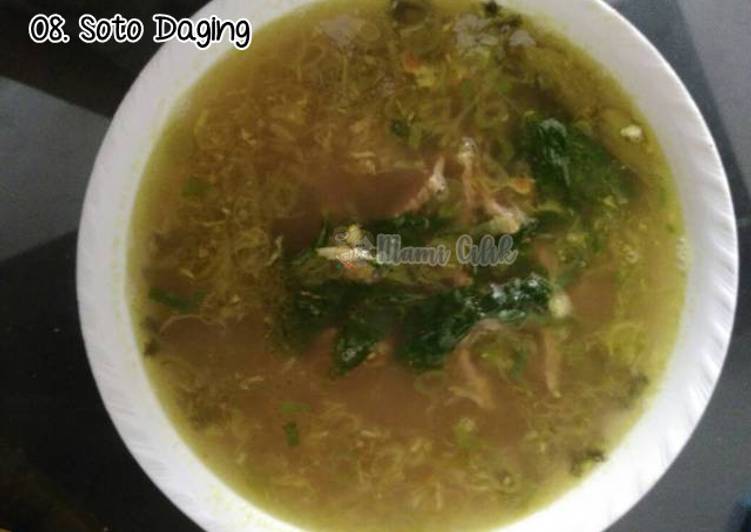 Resep 8. Soto daging yang Lezat Sekali