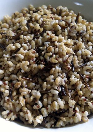 A picture of Cooking Mixed Grains.