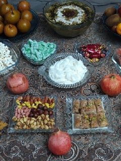 عکسی از دستور سفره یلدایی