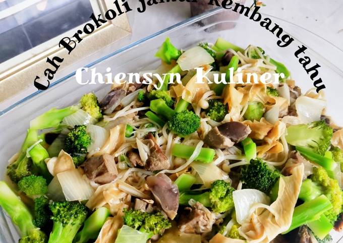 Cah Brokoli jamur kembang tahu