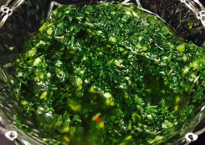 Chimichurri Receta de Pamela Alexandra Funes Feliu- Cookpad