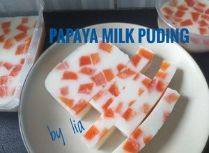 Foto resep Papaya Milk Puding