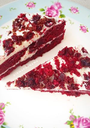 Foto resep Eggless Red Velvet Cake