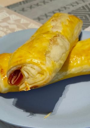 Une photo de Feuilletés façon hot dog