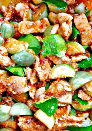 รูปของ 💚ผัดพริกเเกงหมูใส่มะเขือ💚