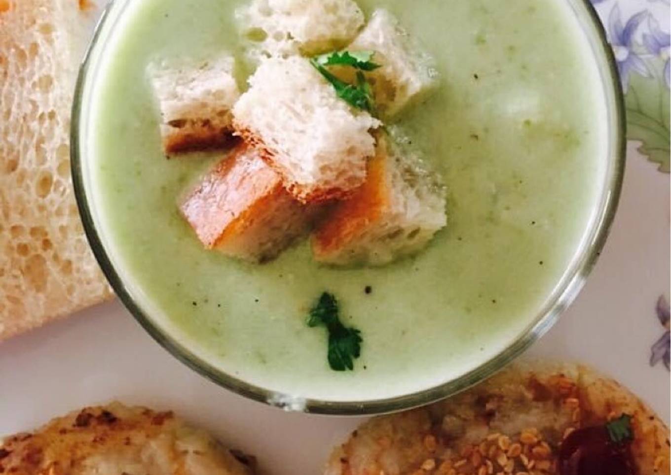 Cold cucumber soup