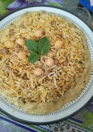 A picture of Chana baryani.