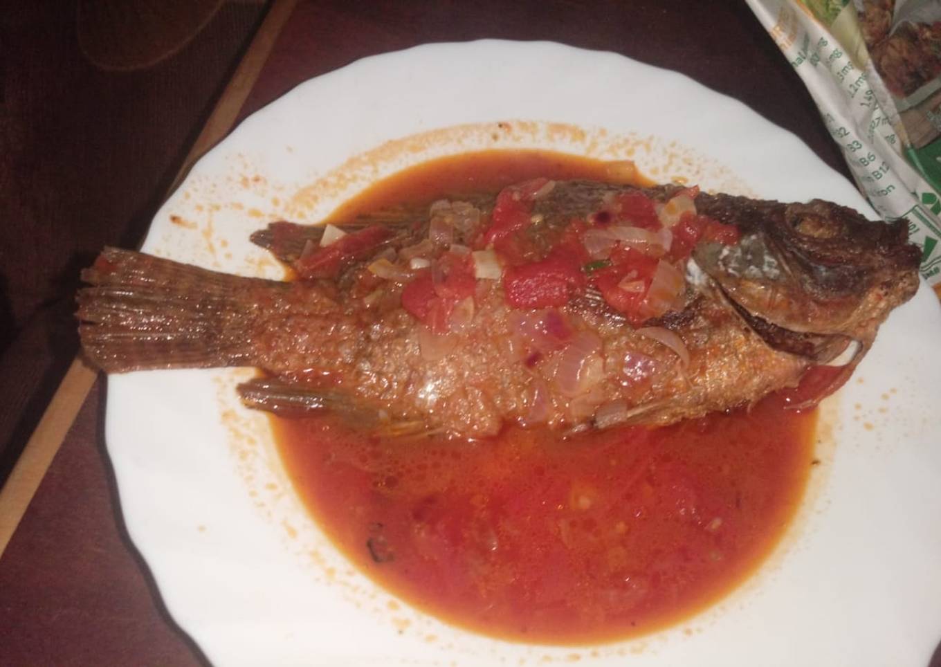 Fried wet fish#themechallange