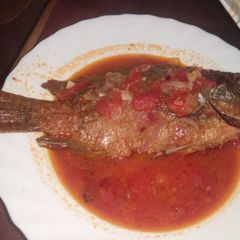 A picture of Fried wet fish#themechallange.