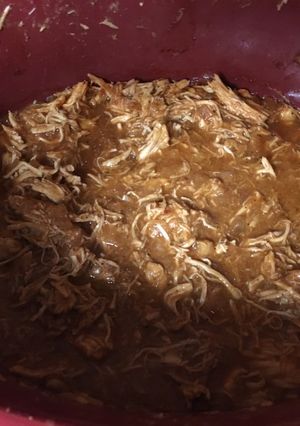 A picture of Jeremiah's World Famous BBQ Pulled Chicken.