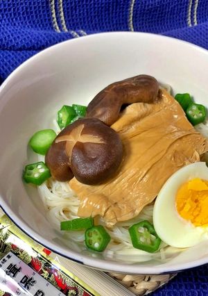 揖保乃糸手延素麵(乾拌麵、日式涼麵) 的食譜成品照片