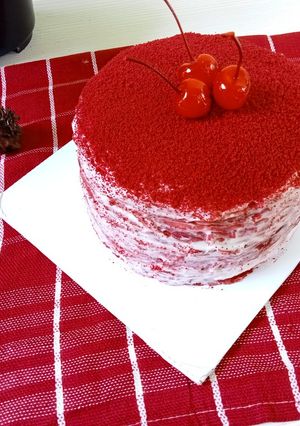 Foto resep Crepe cake red Velvet