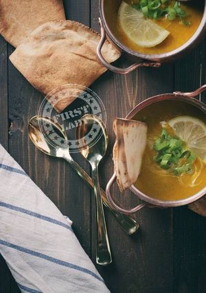 صورة لوصفة شوربة العدس المميزة🥘