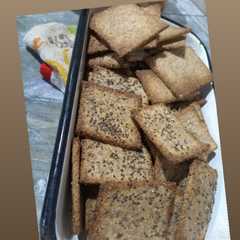 Una foto de Galletitas crackets con chía