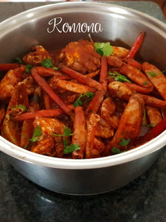 A picture of Crab Curry.