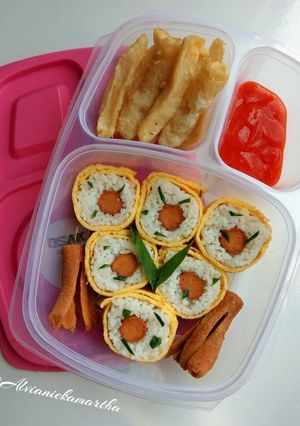Foto resep 45. Nasi Telur Gulung Sosis