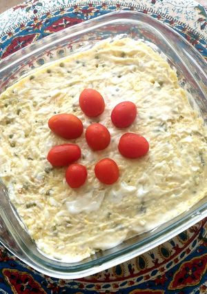 A picture of Salad Olvieh(Olivier salad).