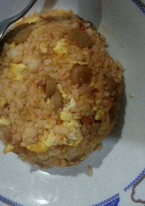 Foto resep Nasgor sosis setan