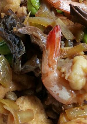 Foto resep Tahu udang pete masak bumbu tauco