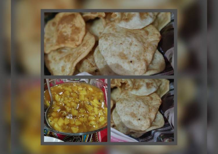 How to Prepare Speedy Puri Aloo #sehri