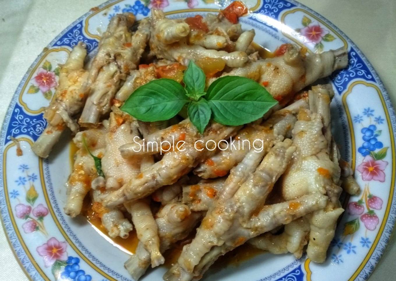 Ceker sambel terasi