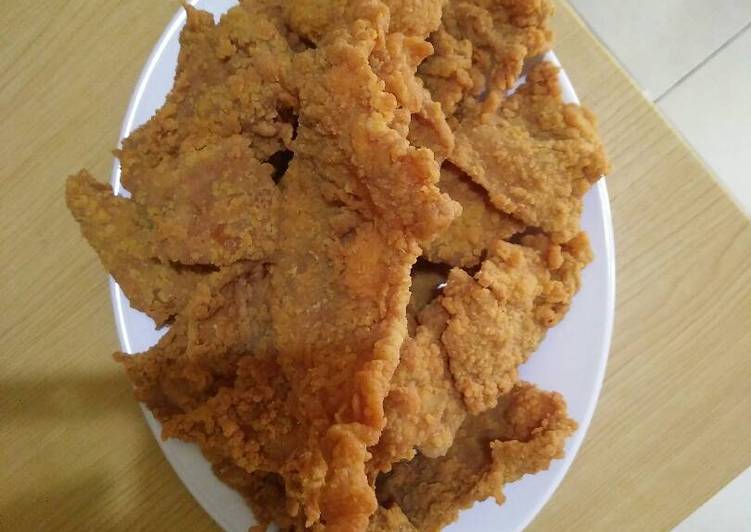 Cara Gampang Menyiapkan Kulit ayam Crispy yang Lezat Sekali