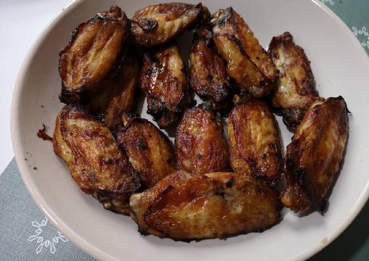 Super simple crispy garlic chicken wing