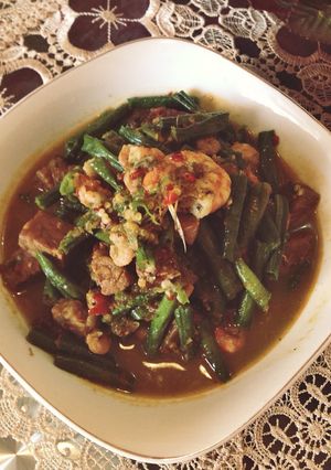 Foto resep Sayur kacang panjang tumis udang 