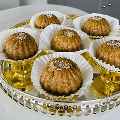 Air fried ladoo A picture of Air fried ladoo.