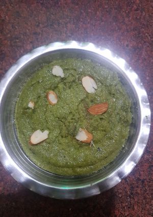 પાલક નો હલવો(Palak halwa Recipe in Gujarati) રેસીપી મુખ્ય ફોટો