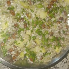 Sabudana ki khichdi A picture of Sabudana ki khichdi.