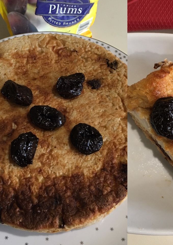 Una foto de Pudín de pan de ciruelas