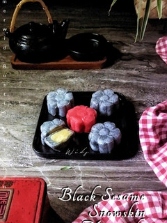 Foto resep Black Saseme Snowskin Mooncake