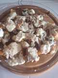 Papas y boniato al horno con salsa blanca