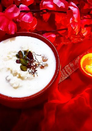 A picture of Paneer kheer.
