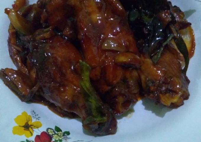 Ayam kecap manis pedas