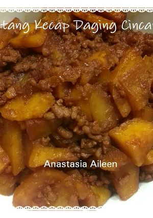 Foto resep Kentang Kecap Daging Cincang
