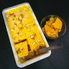 Kesar Mango Ice-cream Creamy Mango 🥭 ice cream 🍦 A picture of Kesar Mango Ice-cream Creamy Mango 🥭 ice cream 🍦.