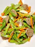Tumis buncis wortel bakso