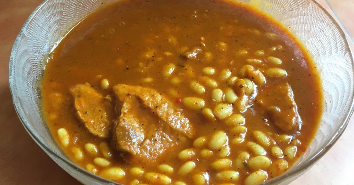 Frijoles blancos con posta de cerdo Receta de deboranatareno- Cookpad