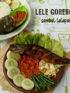 Foto resep Lele goreng sambal lalapan