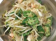 Gambar okra tumis udang