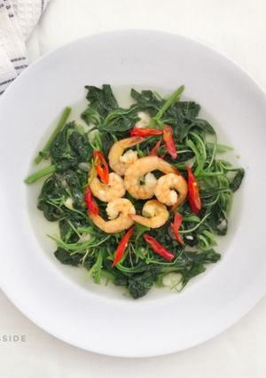 Foto resep Tumis Bayam Udang