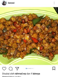 Foto resep Orek tempe kacang basah