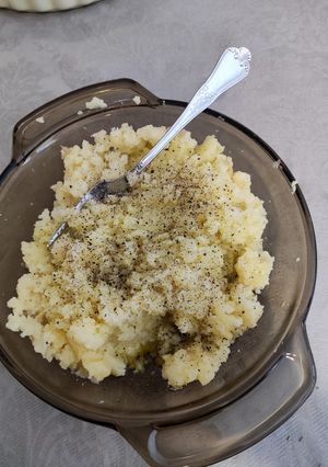 Una foto de Patatas cocidas con sal y aceite